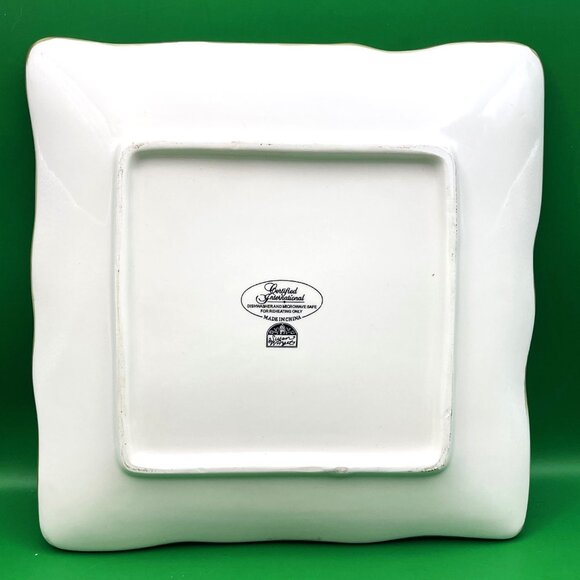 Certified International Susan Winget Bird Square Paris Theme 10" Ceramic Plate - Picture 2 of 12